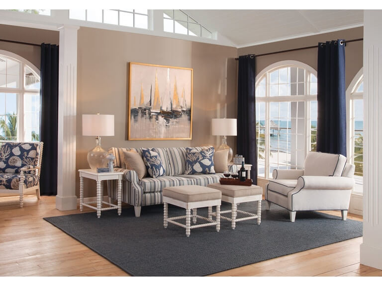 Patterned Braxton living room furniture at Home Accents II