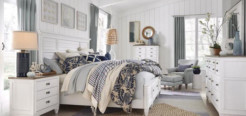 Cozy bedroom by Home Accents II furniture store in Surfside Beach, SC