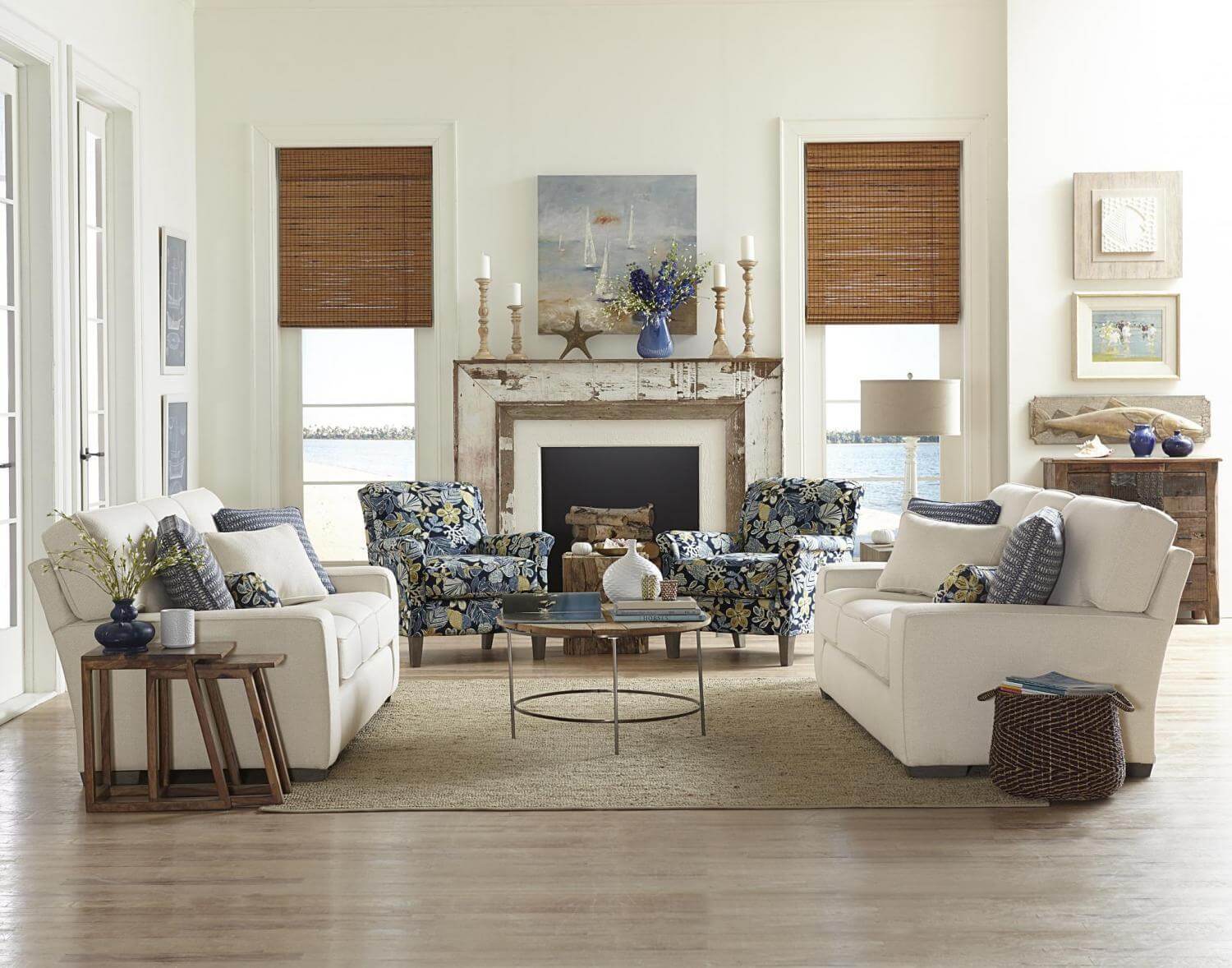 White living room furniture at Home Accents II