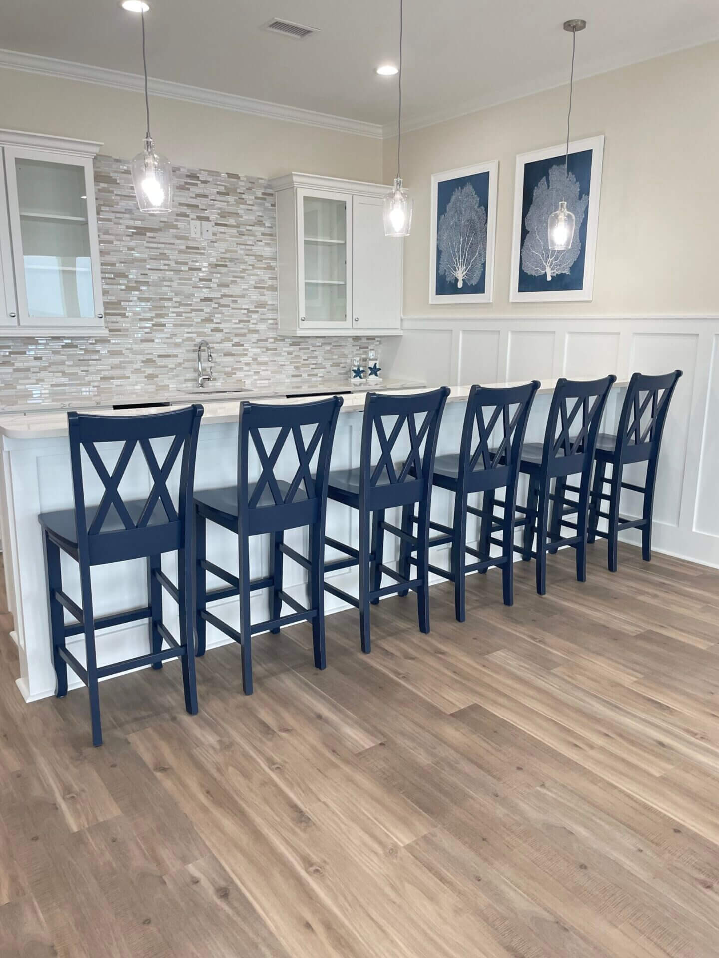 JT Navy Stools