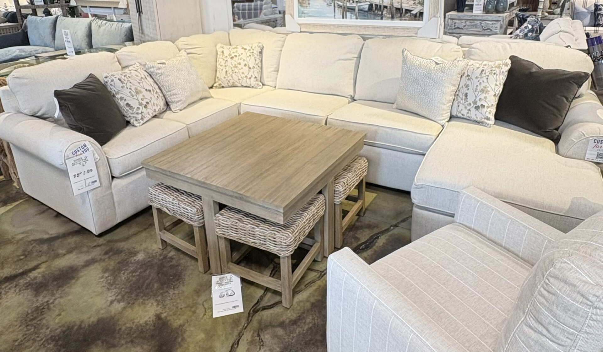 Beige Sectional