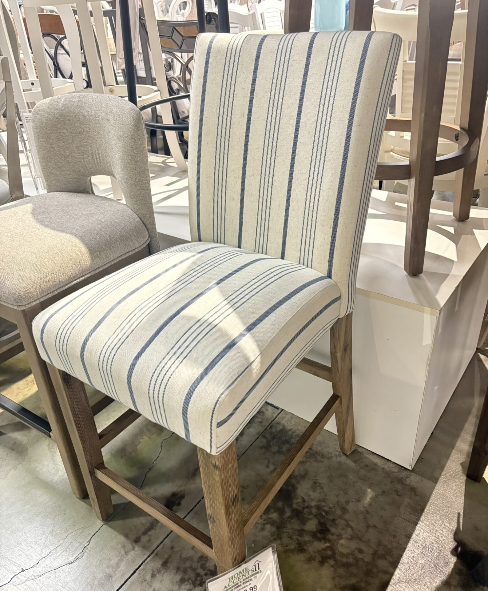 Striped Dining Chair