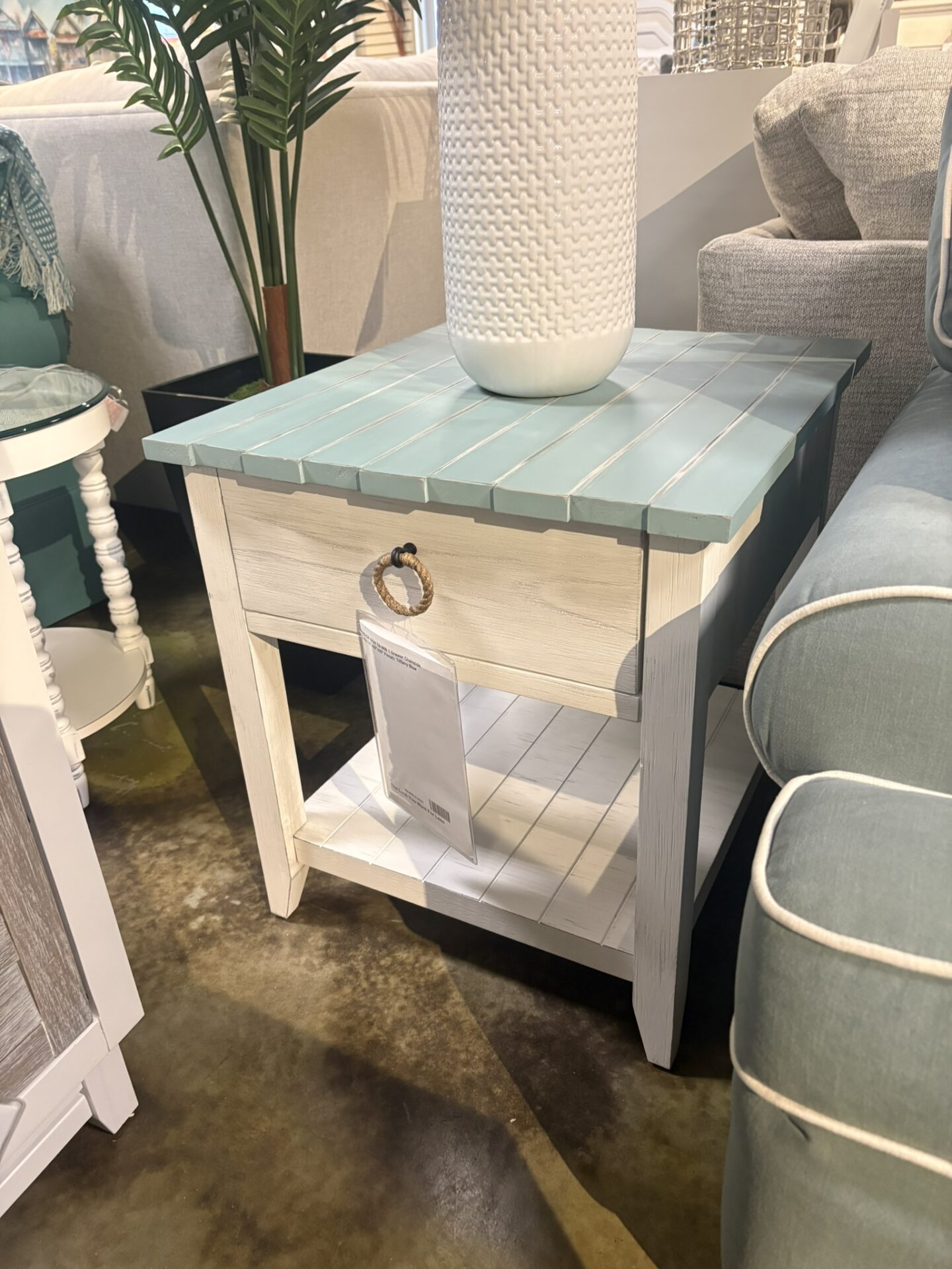 Blue And White Table