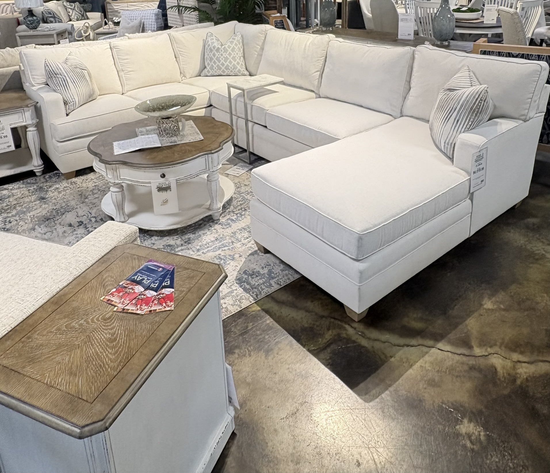 White Sectional