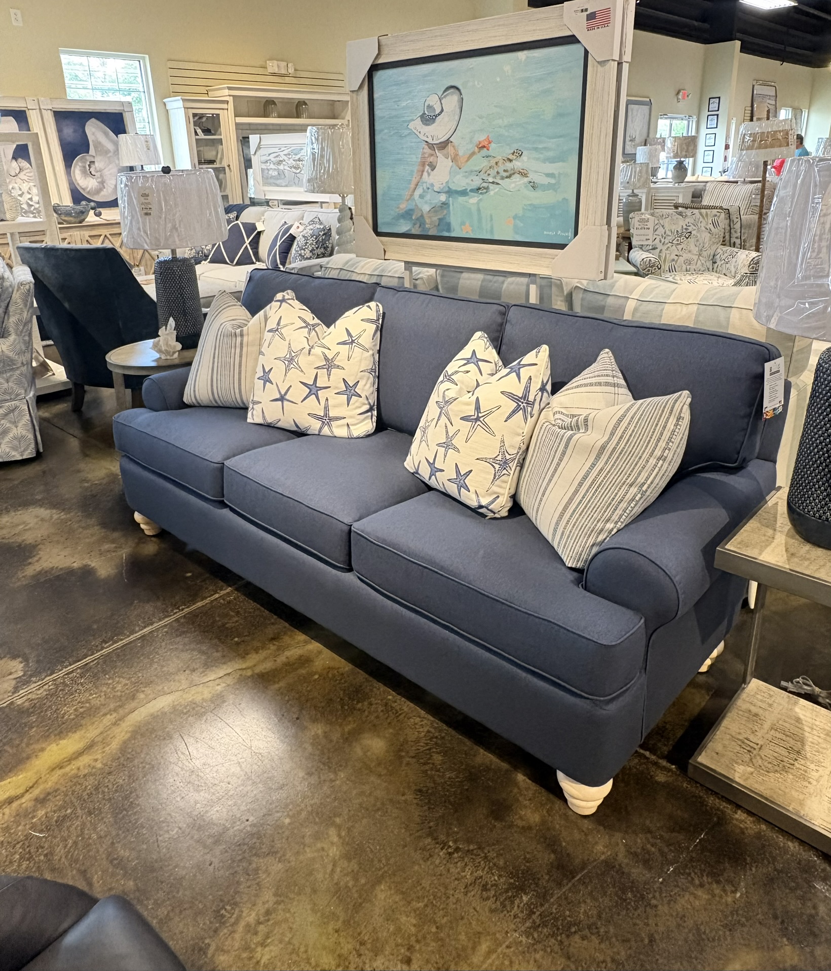 Navy Sofa