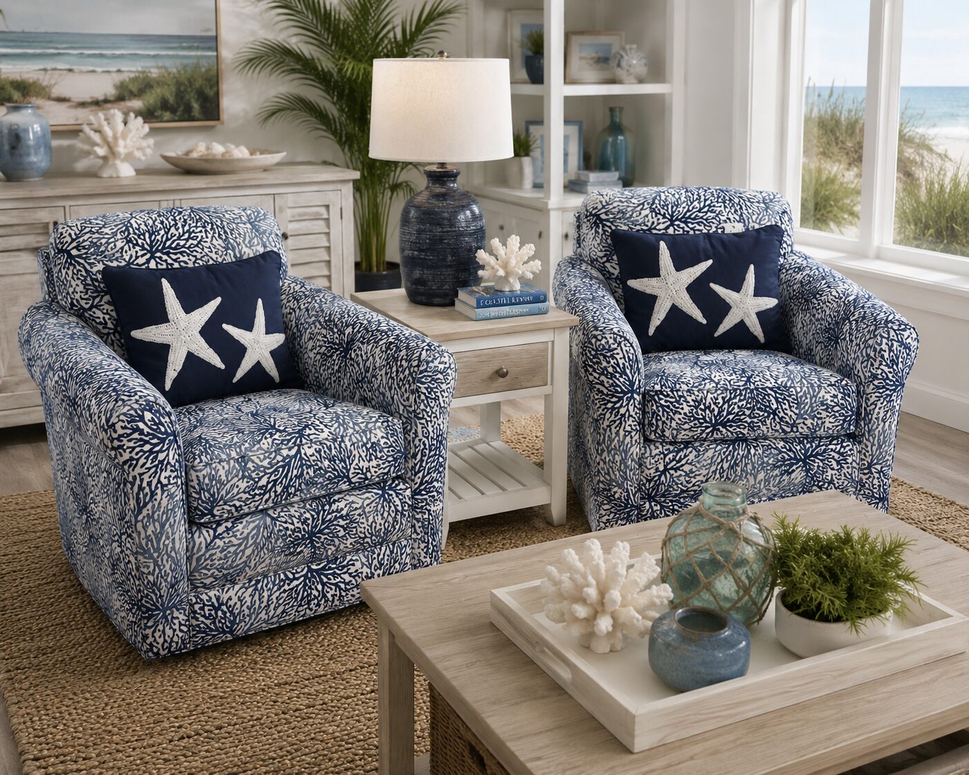 Coastal Swivel Chairs