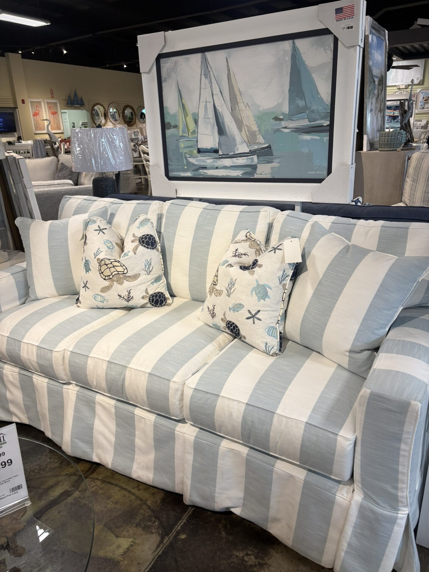 Striped Sofa