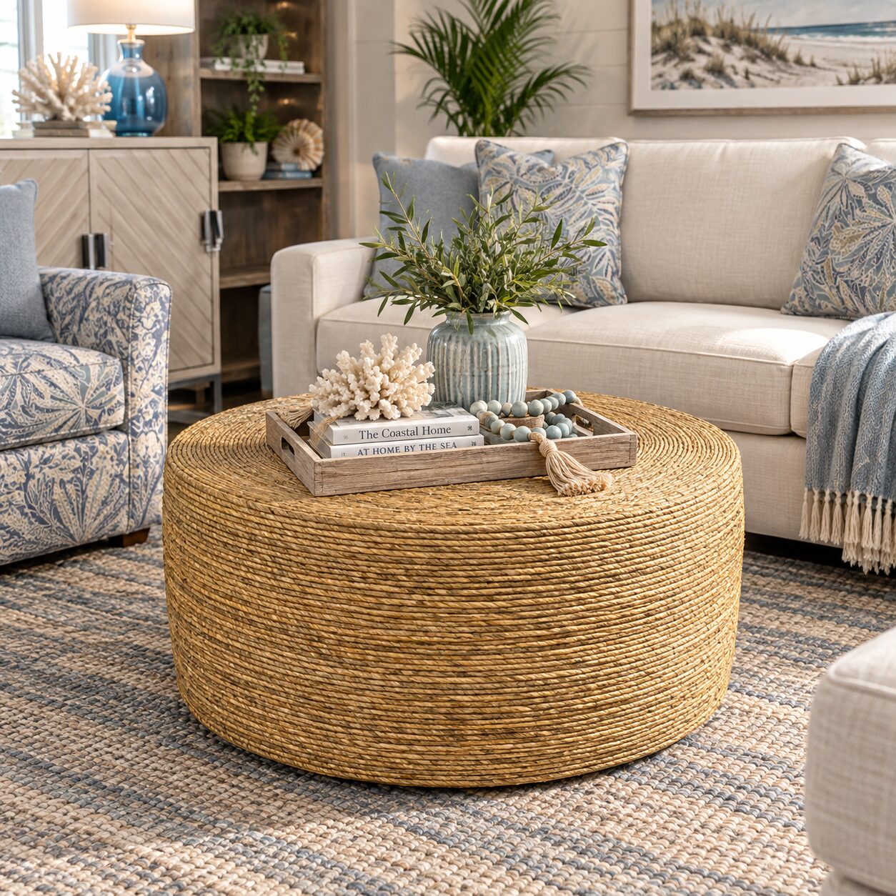 Seagrass Cocktail Table
