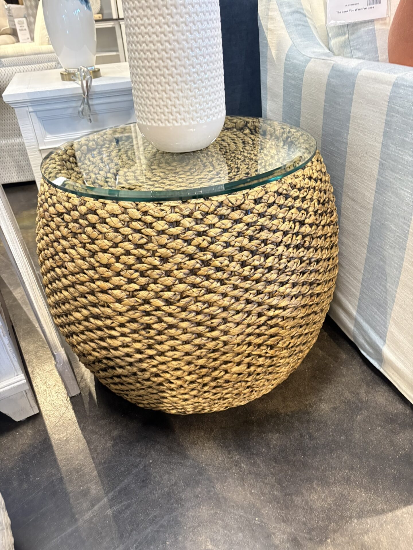 Wicker End Table